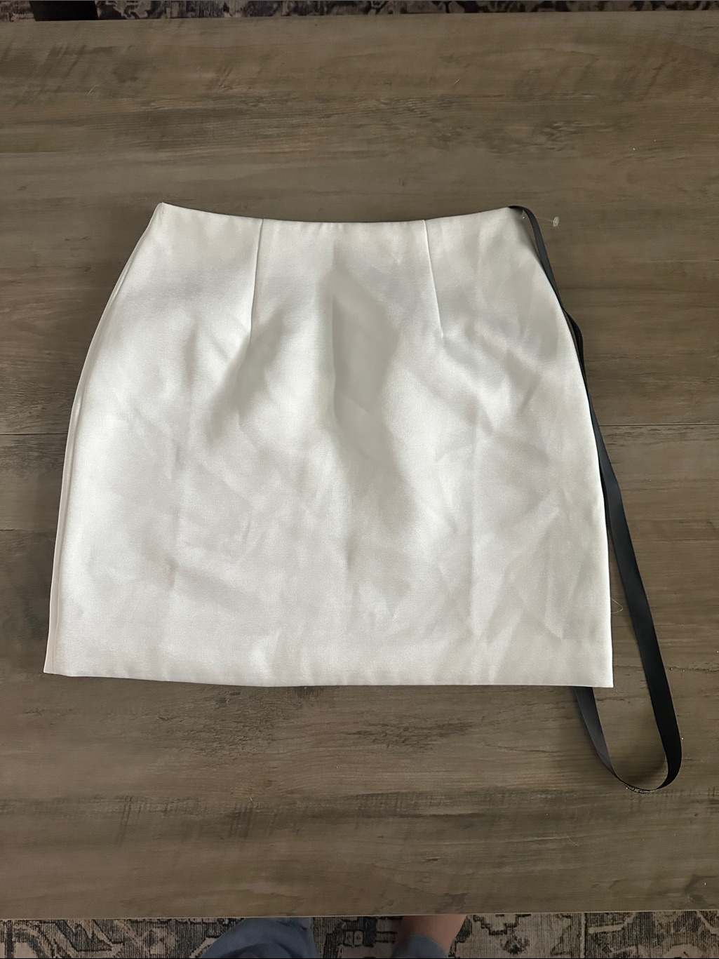 Nwt - Six Stories - White Women's Bridal Satin Mini Skirt — image 2 of 8